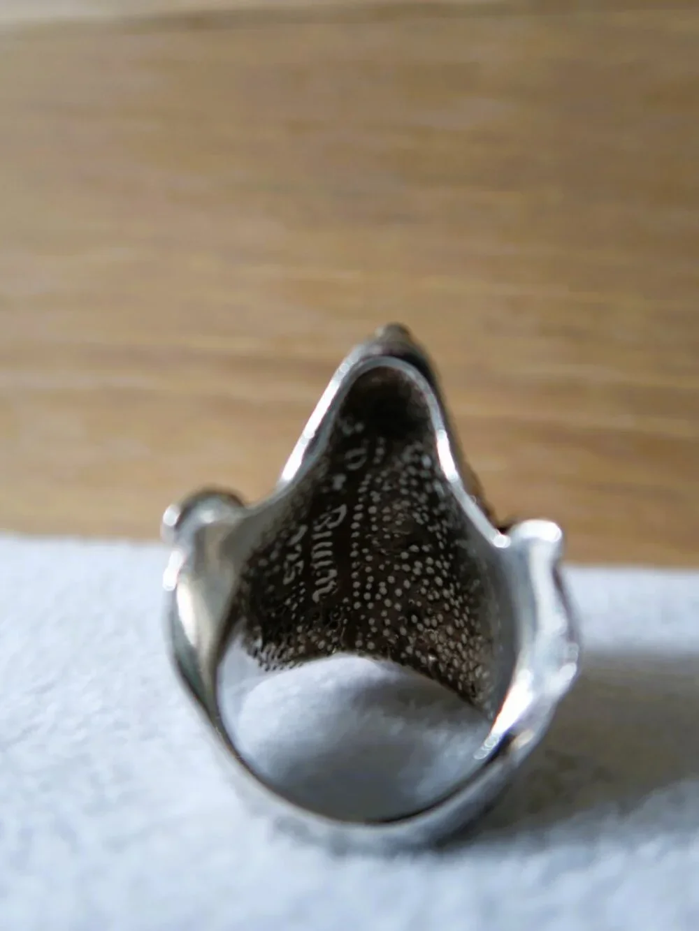 Heavy Music Rock Stage Power Biker Ring KISS Gene Simmons 925 Sterling Silver